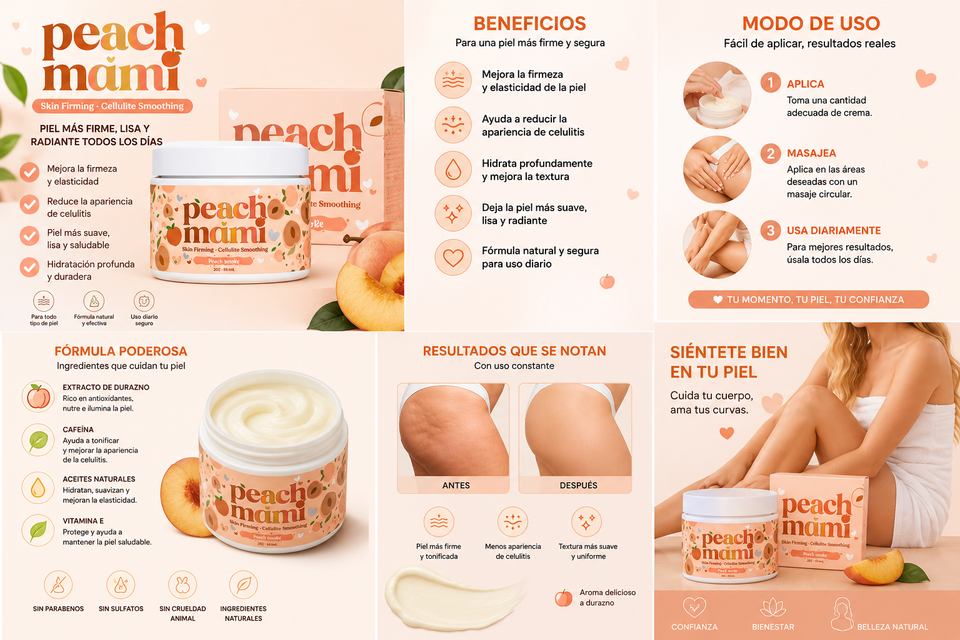 Crema Peach Mami Corporal Reafirmante